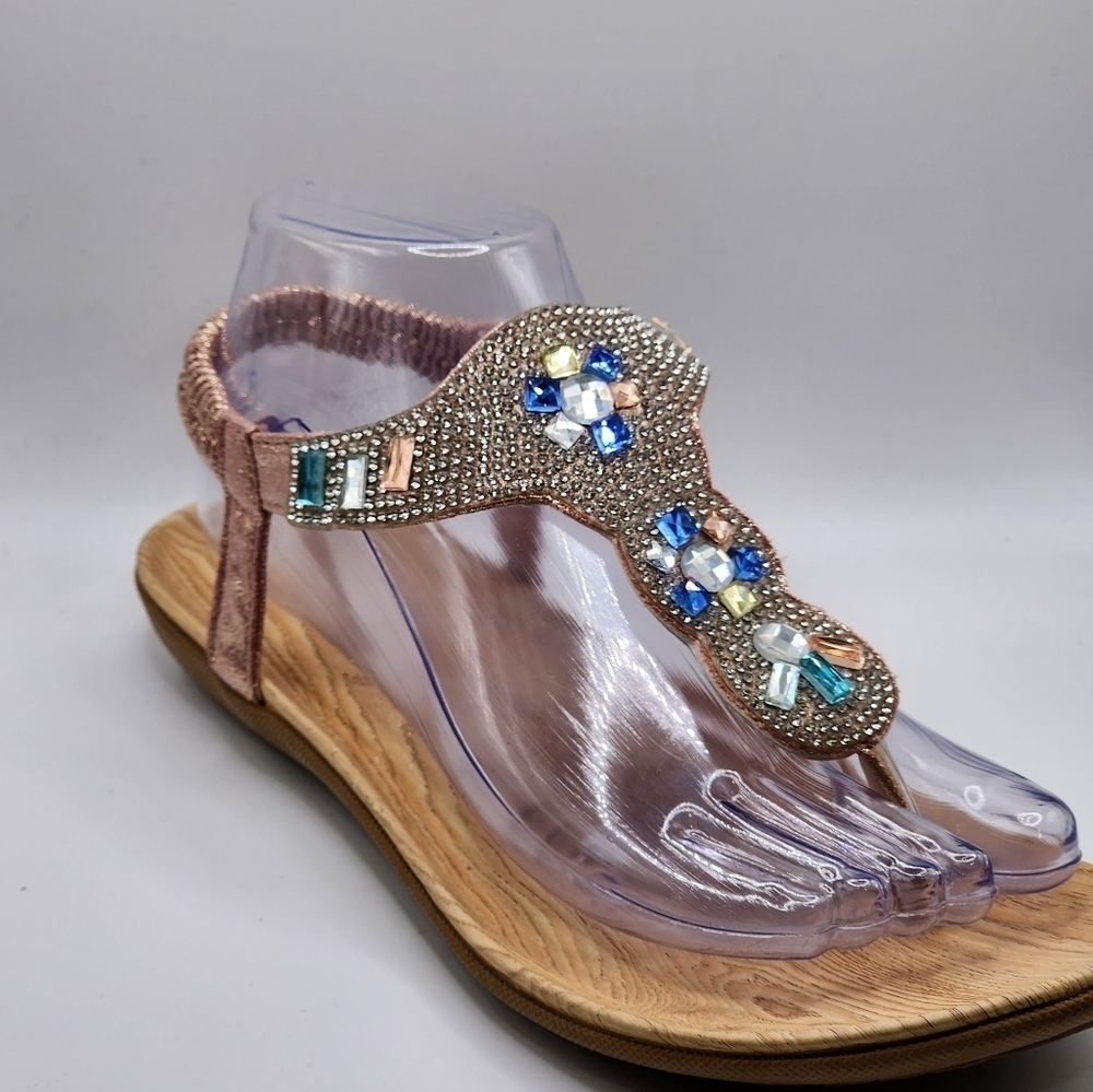 Ashley Blue Sandals - Picture 2 of 6